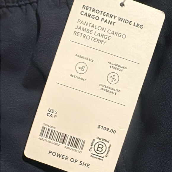 Athleta Retroterry Wide Leg Cargo Pant // Navy - Picture 9 of 14